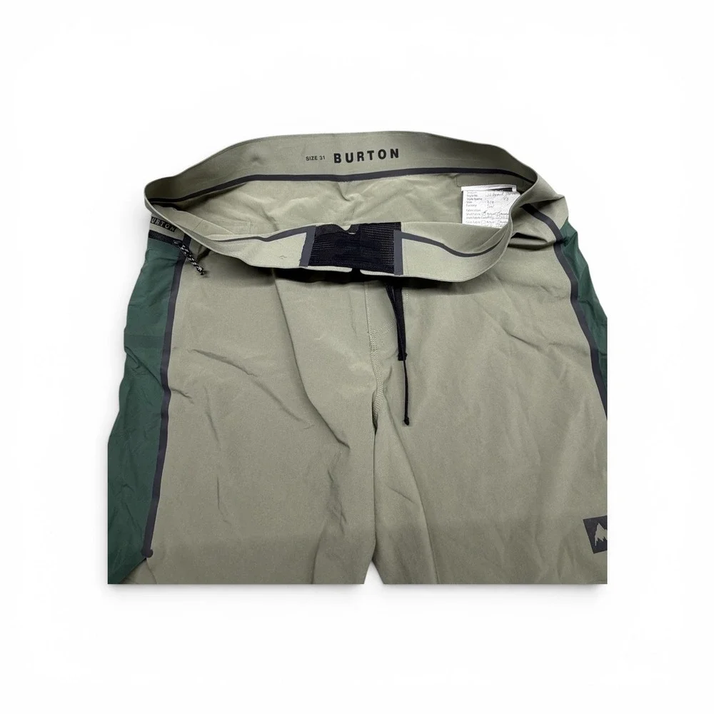 Burton JL Board Short V3 Mens 31 Sage Green Colorblock Technical Swim Trunks